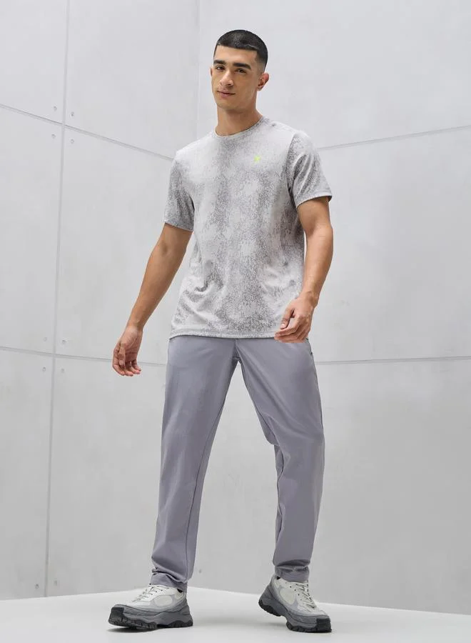 Technosport grey Men Solid Relaxed Fit Trackpants for Men | Best Price UAE